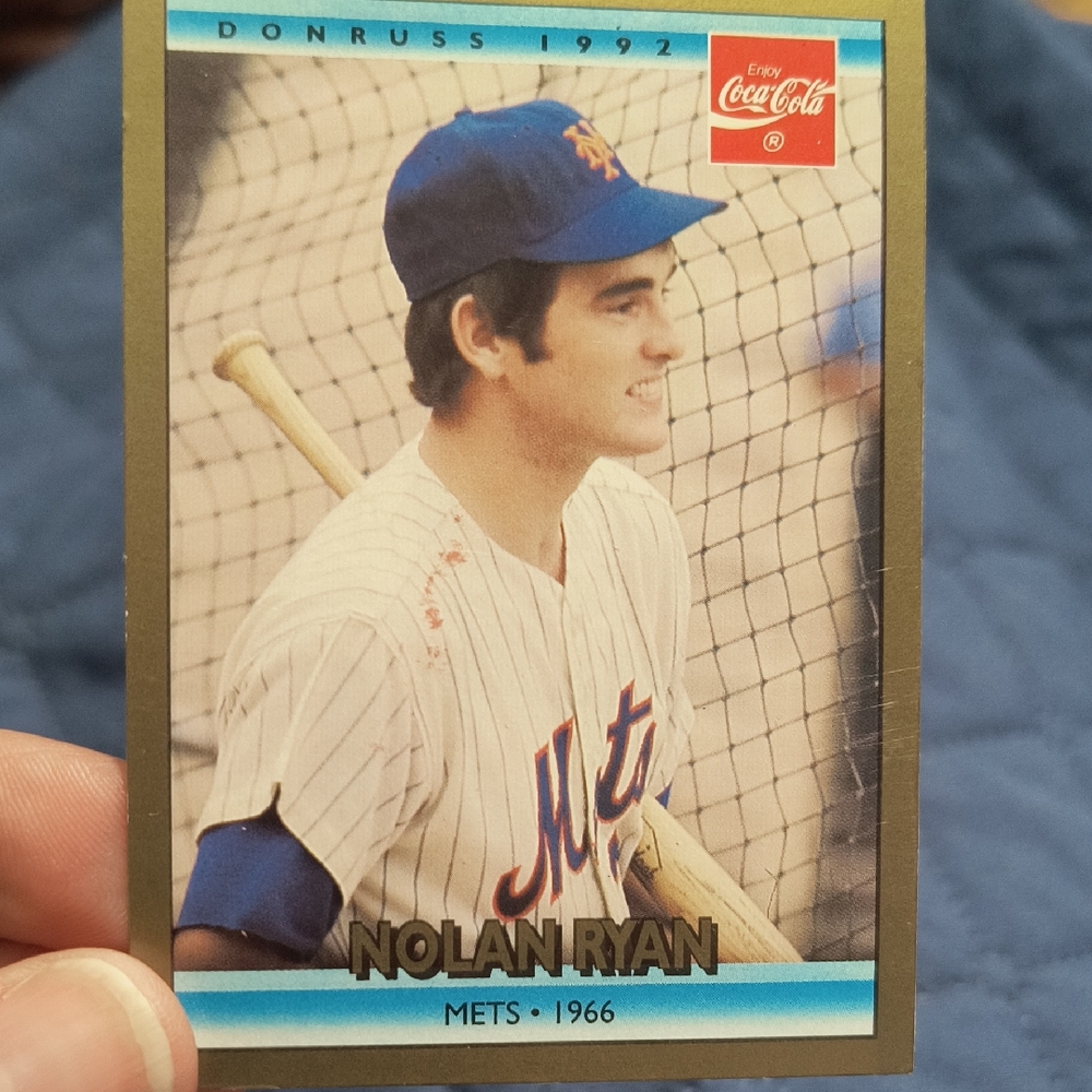 Nolan Ryan Donruss 1992/1966 Coca Cola Card